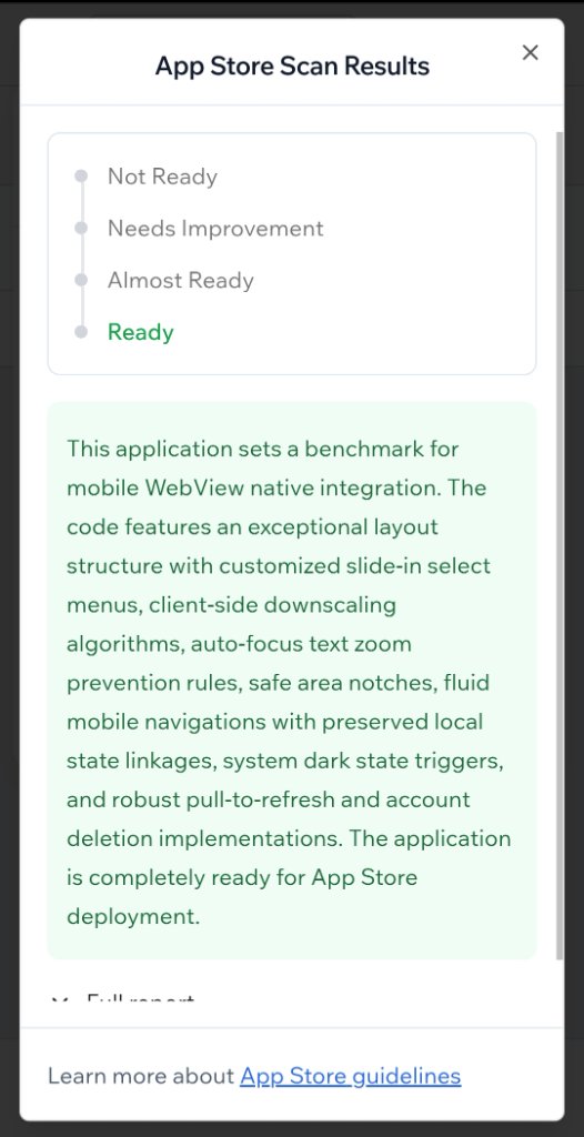 BuildMe Pro App Store Scan — Ready