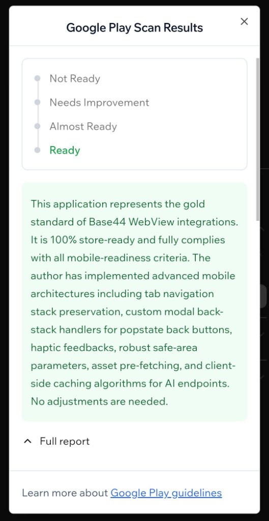 ChangingRoom Google Play Scan — Ready
