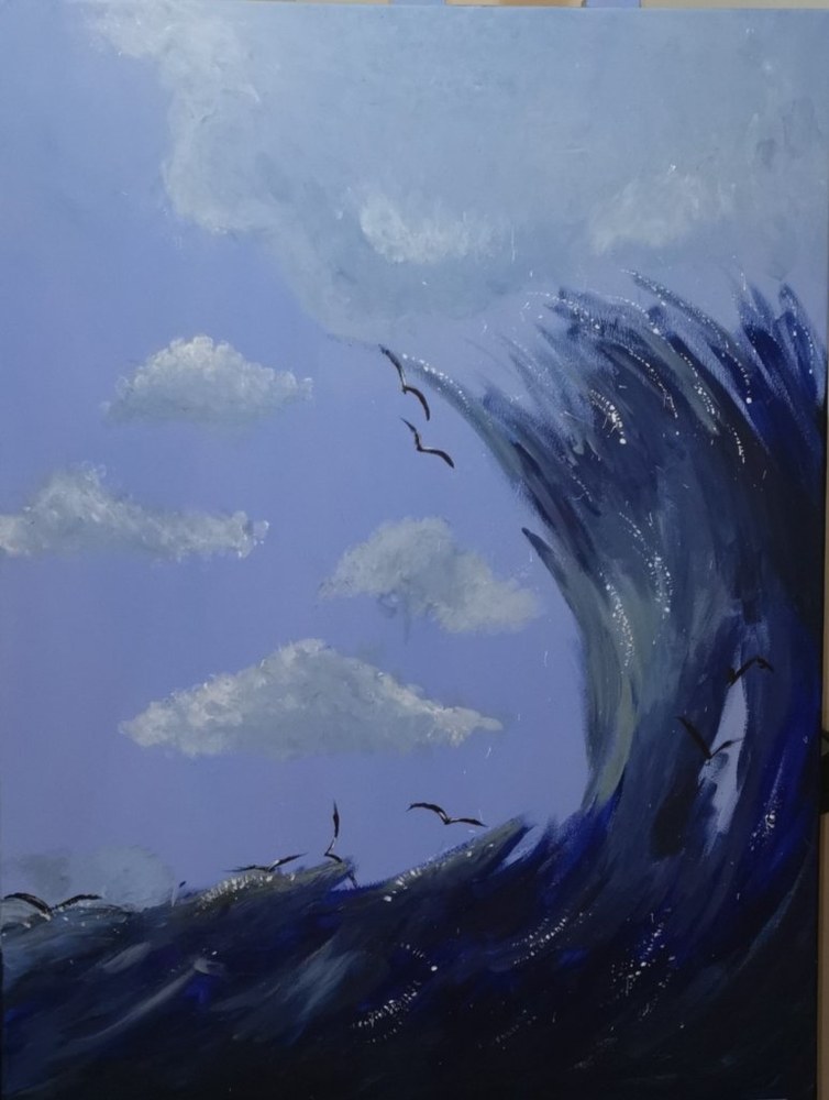Breaking Crest — acrylic